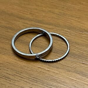 Forever 21 Silver Ring Duo